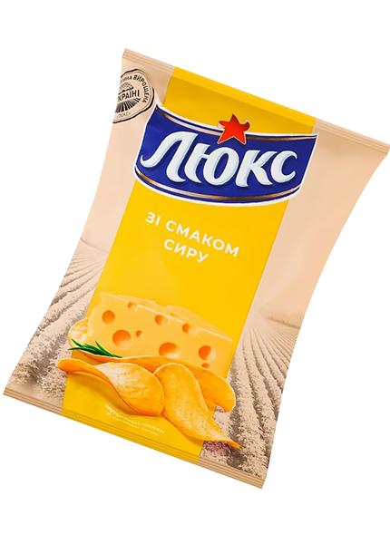 Чипси «Люкс» зі смаком сиру, 105г