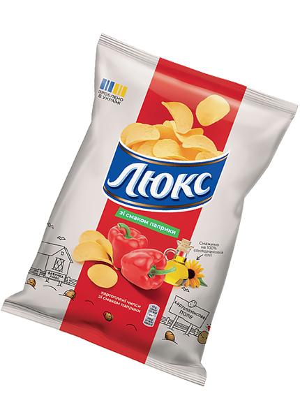 Чипсы «Люкс» со вкусом паприки, 125г