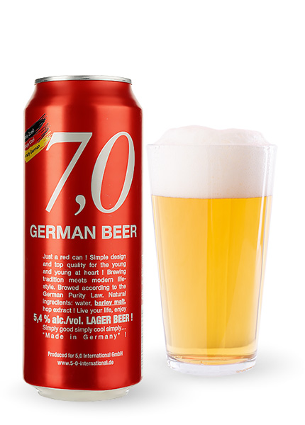 Пиво 7.0 German Beer Lager 0.5л