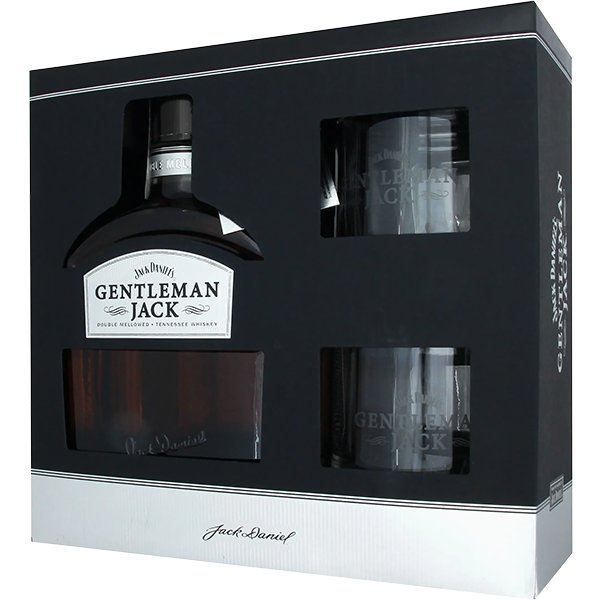 Подарочный набор виски Jack Daniel's Gentleman Jack 0.7л + 2 стакана купить в Hop Hey | Море Пива Подарочный набор виски Jack Daniel's Gentleman Jack 0.7л + 2 стакана