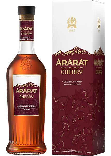 Міцний алкогольний напій Ararat Cherry 0.5л в коробці