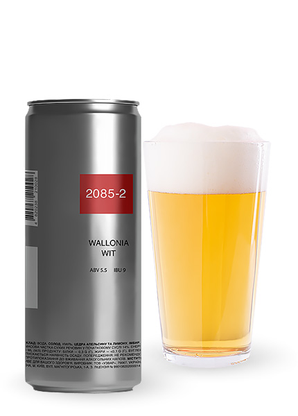 Пиво 2085-2 Walonia Wit 0.33л купити в Hop Hey | Море Пива Пиво 2085-2 Walonia Wit 0.33л