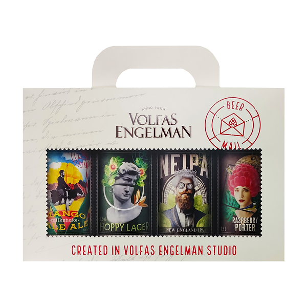 Набiр пива Volfas Engelman Mango Pale Ale 0.5л x 2шт, Neipa 0.5л x 2шт