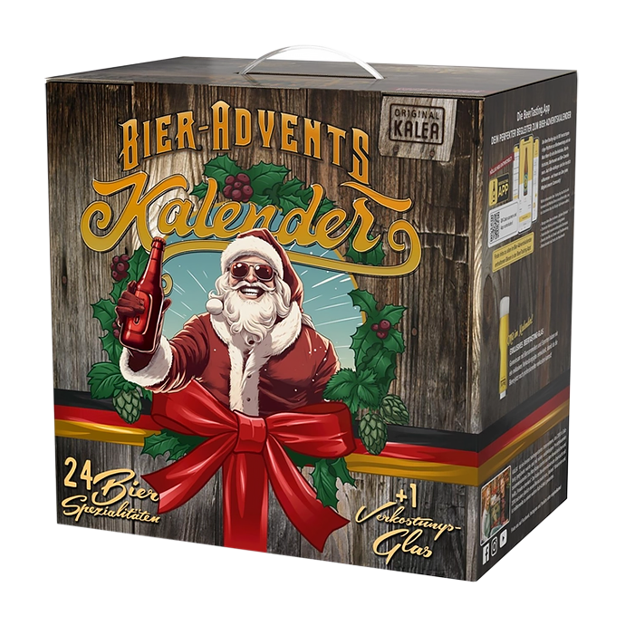 Пивной адвент календарь Kalea 0.33л x 24шт + бокал 0.33л
