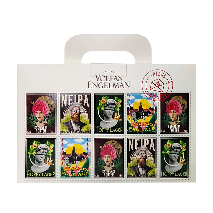Набір пива Volfas Engelman в асортименті 0.5л х 4шт