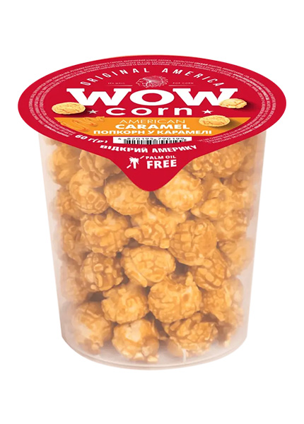 Попкорн WOWcorn у карамелі, 60г купити в Hop Hey | Море Пива Попкорн WOWcorn у карамелі, 60г