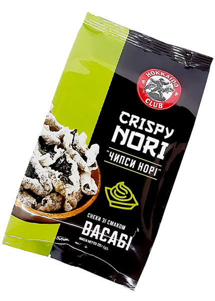 Чипси норі зі смаком васабі Hokkaido club, 25г