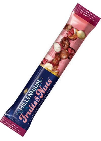 Шоколад Rose Millennium «Fruits&Nuts» розовый молочный с миндалем, фундком, ягодами и изюмом, 35 г купить в Hop Hey | Море Пива Шоколад Rose Millennium «Fruits&Nuts» розовый молочный с миндалем, фундком, ягодами и изюмом, 35 г