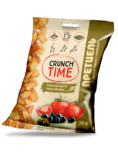 Претцель со вкусом томата и оливок, 70 г