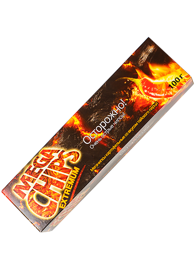 Чіпси «Megachips» з гострим перцем, 100 г