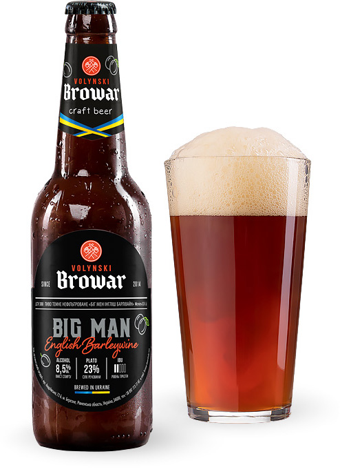 Пиво Volynski Browar Big Man English Barleywine 0.35л купити в Hop Hey | Море Пива Пиво Volynski Browar Big Man English Barleywine 0.35л