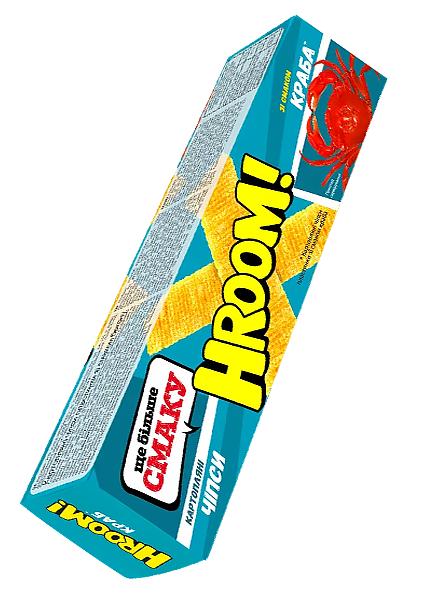 Чипси «Hroom» зі смаком краба, 50г