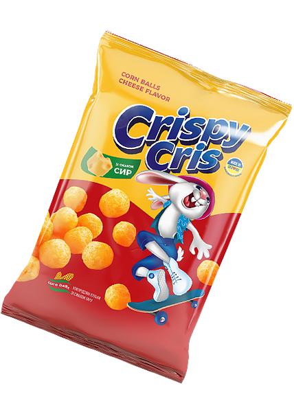 Кукурудзяні кульки «Crispy Cris» зі смаком сиру, 55г