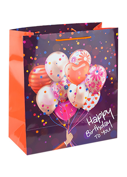 Пакет подарунковий «Happy Birthday to you» 31x35x15 cм