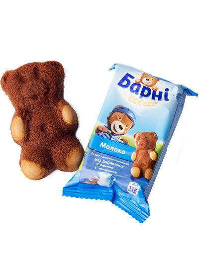 Бисквит «Барни» с молочной начинкой, 30 г