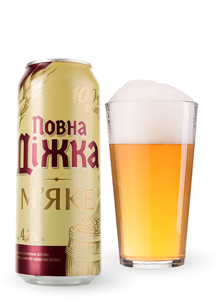 Пиво «Повна Діжка» М'яке 0.5л