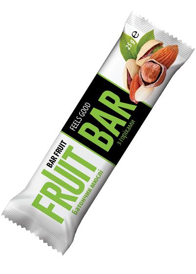 Батончик-мюслі «Fruit Bar» з горіхами, 25 г