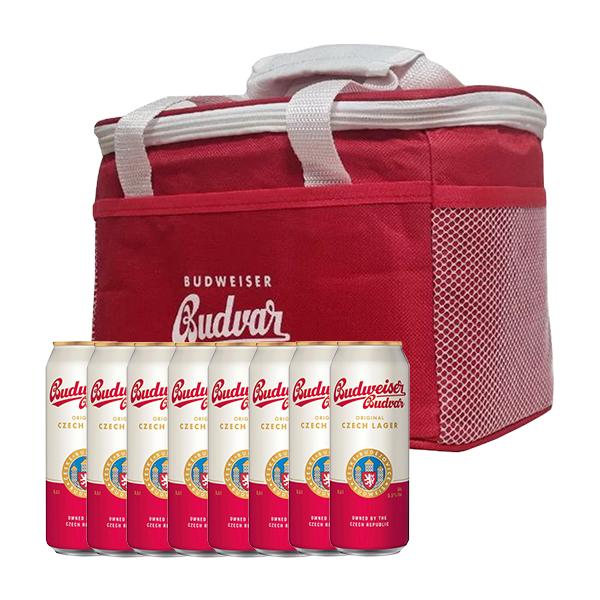 Набір пива Budweiser Budvar Original 0.5л х 8шт + термосумка