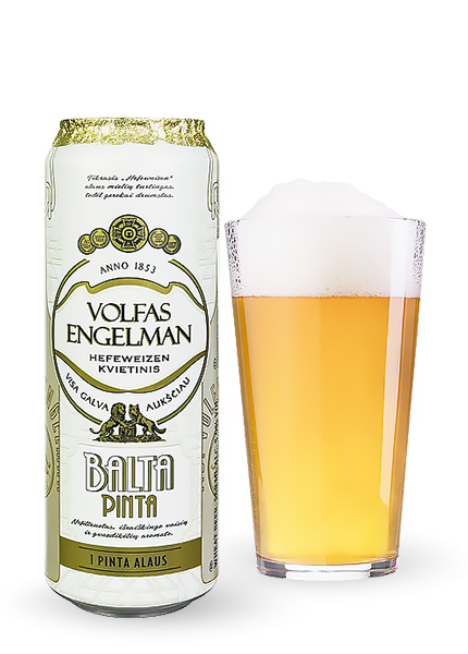Пиво Volfas Engelman Balta Pinta 0.568л