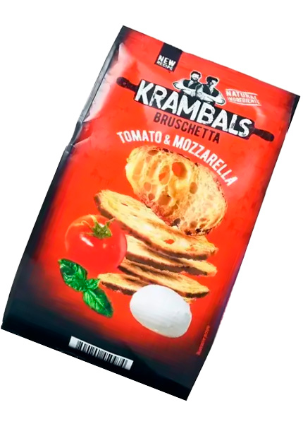 Брускеты Krambals со вкусом томата и моцареллы 70г