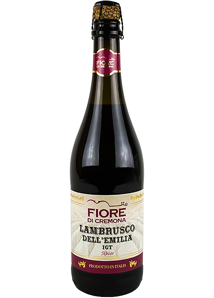 Вино полуигристое Fiore di Cremona Lambrusco Dell`Emilia IGT Rosso 0.75л