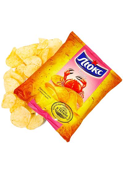 Чипсы «Люкс» краб, 71 г