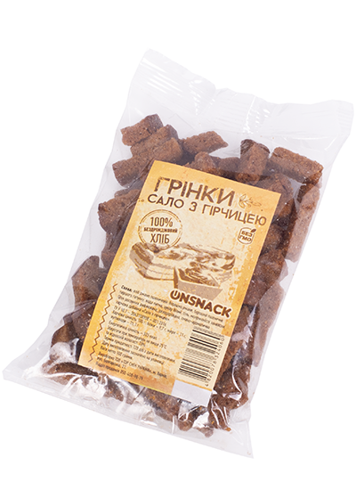 Гренки «Onsnack» со вкусом сала и горчицы, 100 г купить в Hop Hey | Море Пива Гренки «Onsnack» со вкусом сала и горчицы, 100 г