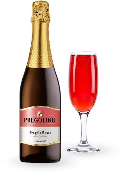 Напиток винный Pregolino «Fragola Rosso»