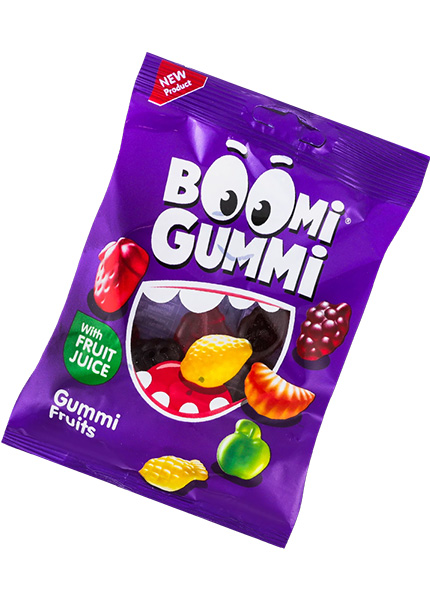 Цукерки желейні Boomi Gummi Fruits, 70г