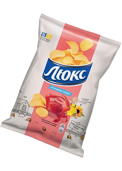 Чипсы «Люкс» со вкусом краба, 125г
