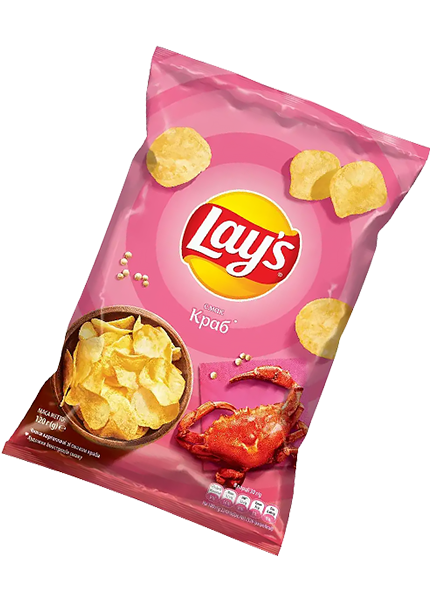 Чипсы «Lays» со вкусом краба, 120г к пиву купить с доставкой в Киеве в ...