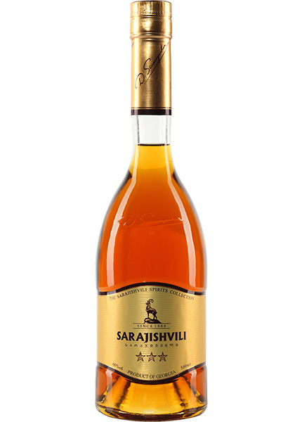 Бренді Sarajishvili 3 зірки 0.5л купити в Hop Hey | Море Пива Бренді Sarajishvili 3 зірки 0.5л