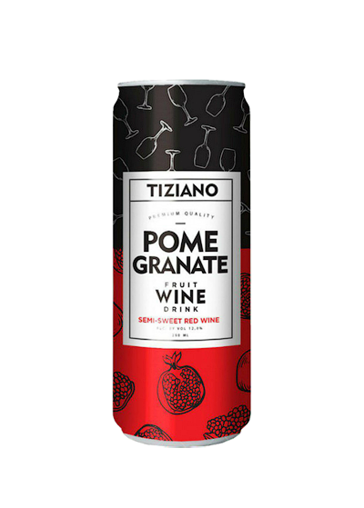 Ігристий винний напій «Tiziano Pomegranate» гранат 6.4° купити в Hop Hey | Море Пива Ігристий винний напій «Tiziano Pomegranate» гранат 6.4°