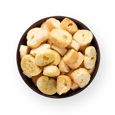 Брускети «Кростіні» зі смаком сметани та зелені, 55 г