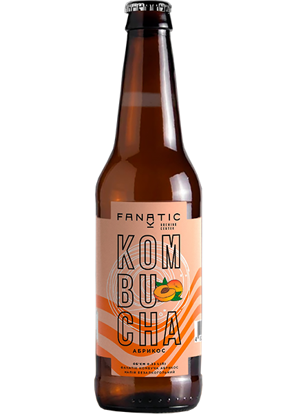 Напій безалкогольний Fanatic комбуча абрикос 0.33л купити в Hop Hey | Море Пива Напій безалкогольний Fanatic комбуча абрикос 0.33л