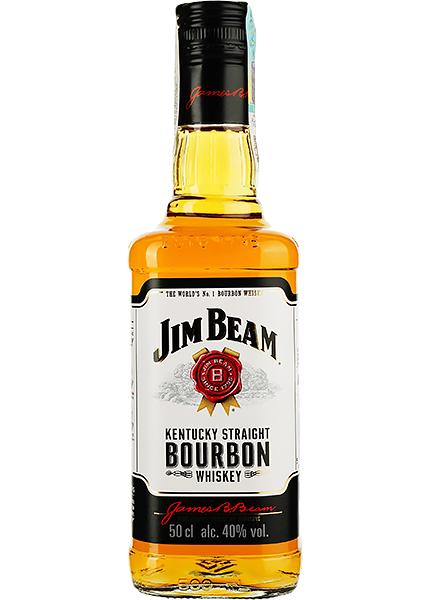 Віскі Jim Beam White Straight Bourbon 4 роки 0.5л