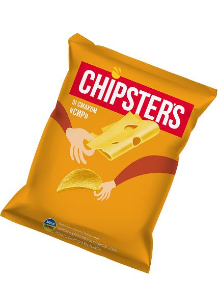 Чипси картопляні «Chipsters» зі смаком сиру, 25г
