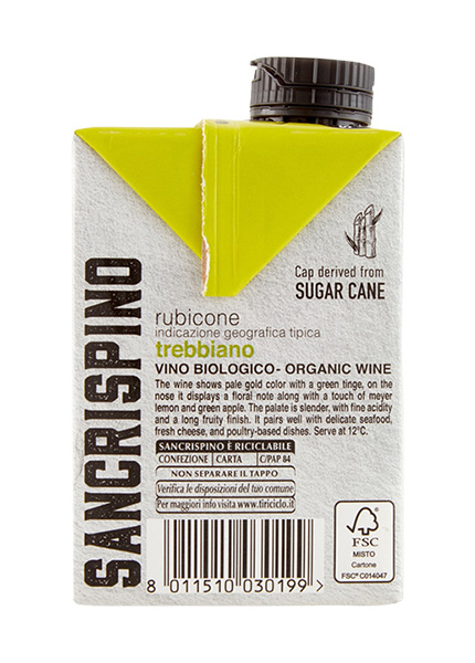 Вино Sancrispino Bio Trebbiano Rubicone IGT 0.5л