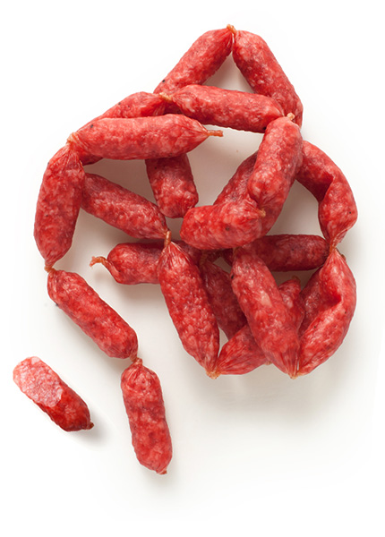 Ковбаски «М'ясний Хутір» Міні Салямі сирокопчені, 150г