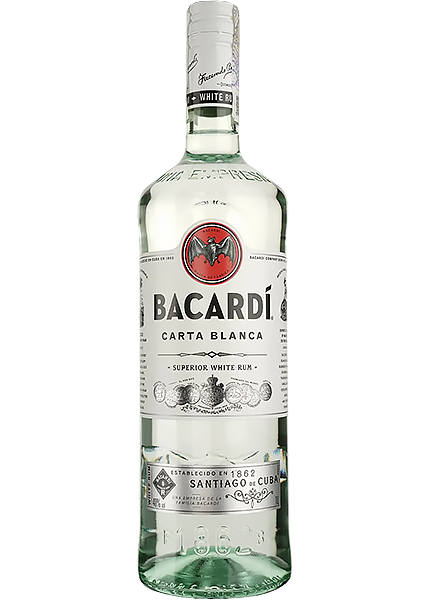 Ром Bacardi Carta Blanca від 6 місяців витримки 1л купити в Hop Hey | Море Пива Ром Bacardi Carta Blanca від 6 місяців витримки 1л