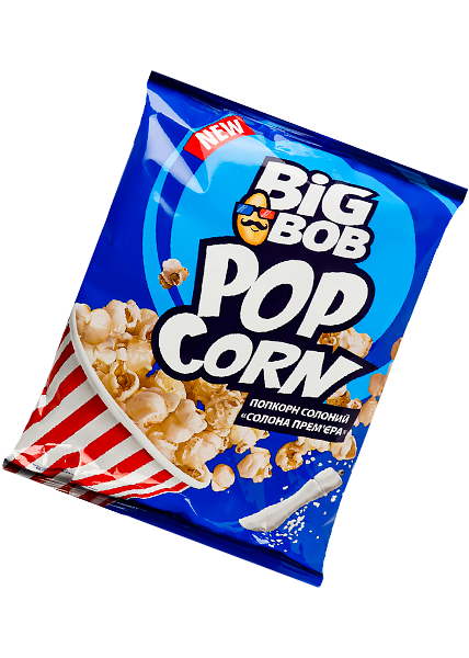 Попкорн соленый Big Bob «Соленая премьера», 80г