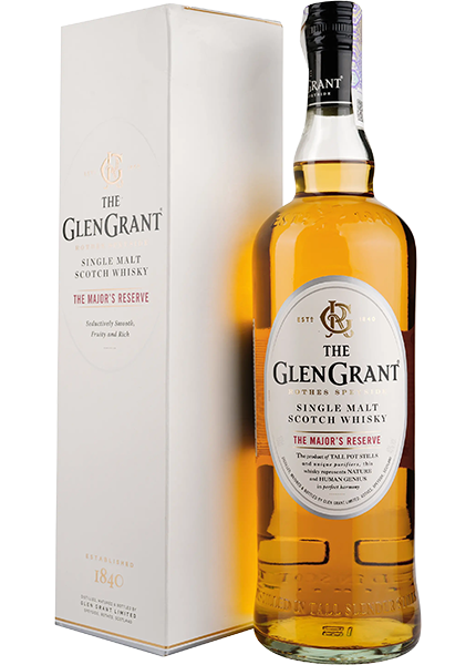 Віскі The Glen Grant Majors Reserve Single Malt 5 років 1л в коробці купити в Hop Hey | Море Пива Віскі The Glen Grant Majors Reserve Single Malt 5 років 1л в коробці