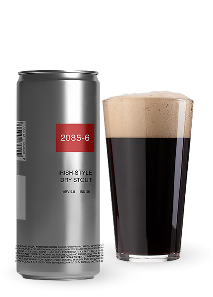 Пиво 2085-6 Irish Style Dry Stout 0.33л купити в Hop Hey | Море Пива Пиво 2085-6 Irish Style Dry Stout 0.33л