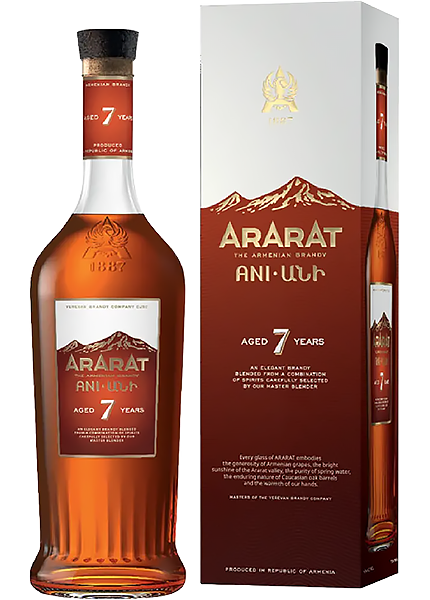 Бренди Ararat Ani 7 лет 0.7л в коробке купить в Hop Hey | Море Пива Бренди Ararat Ani 7 лет 0.7л в коробке