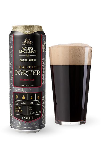 Пиво Volfas Engelman Baltic Porter 0.568л