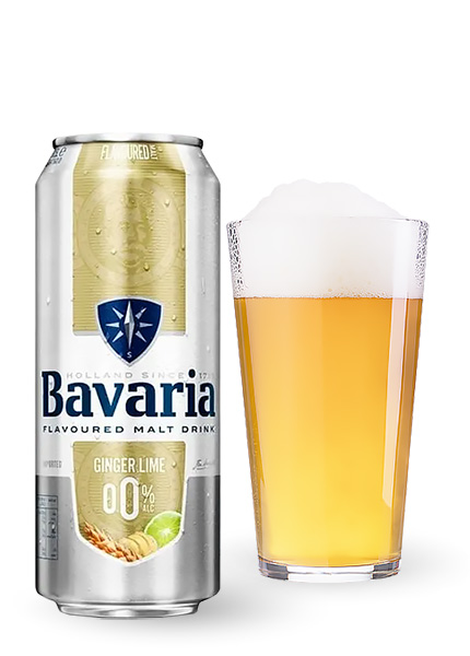 Пиво безалкогольное Bavaria Malt Ginger Lime 0.5л