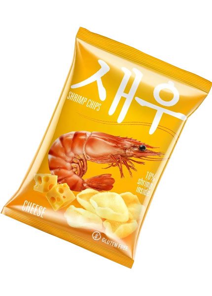 Чипсы Shrips креветочные со вкусом сыра, 50г