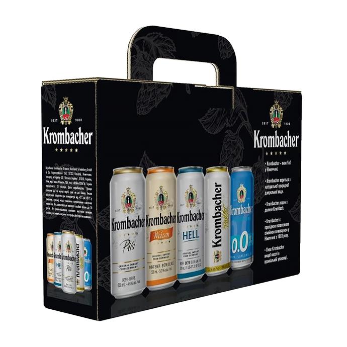 Набор пива Krombacher в ассортименте 0.5л х 4шт купить с доставкой