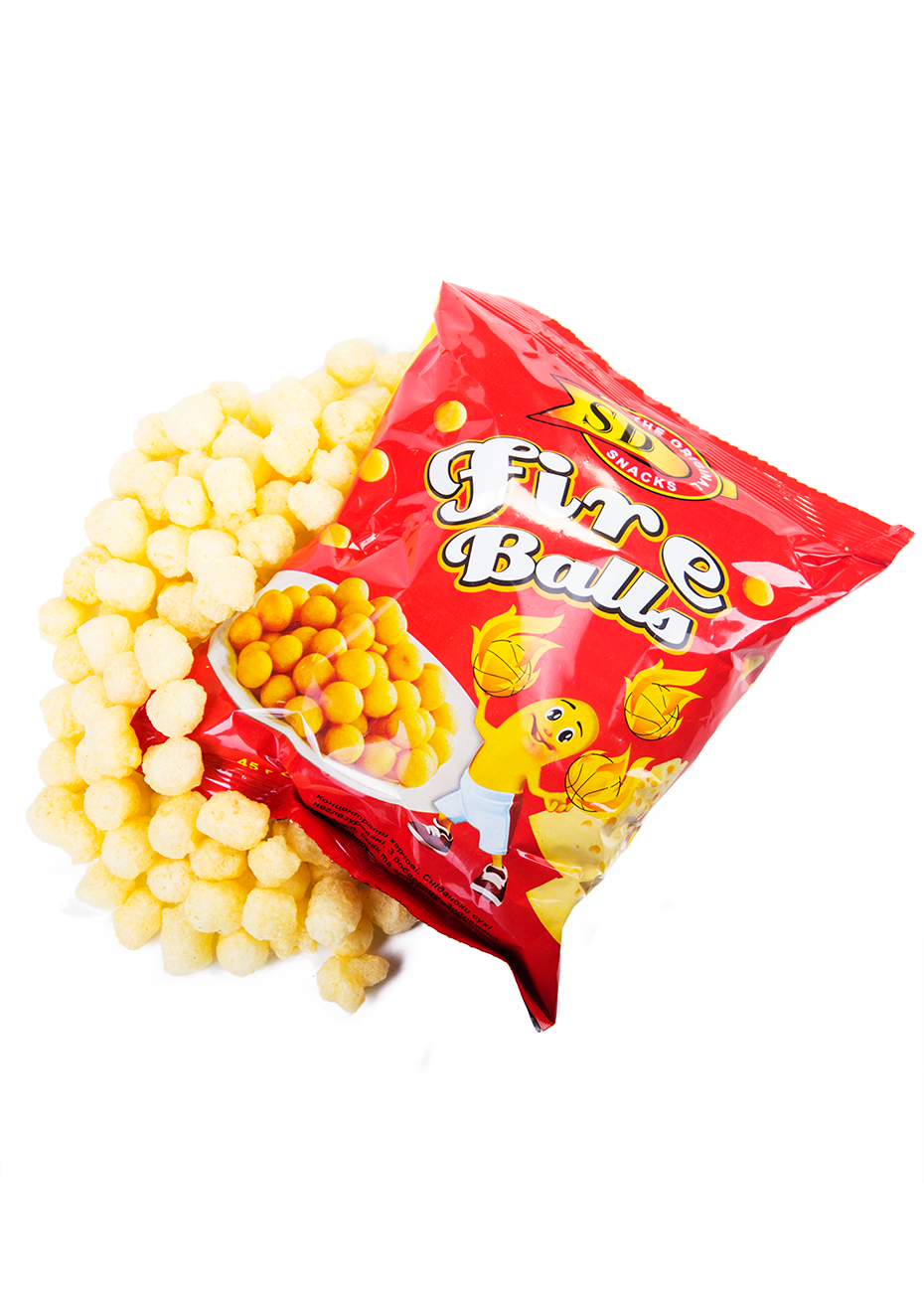 Кукурузные снеки «Fire Balls», 45 г купить с доставкой в Киеве в Hop ...