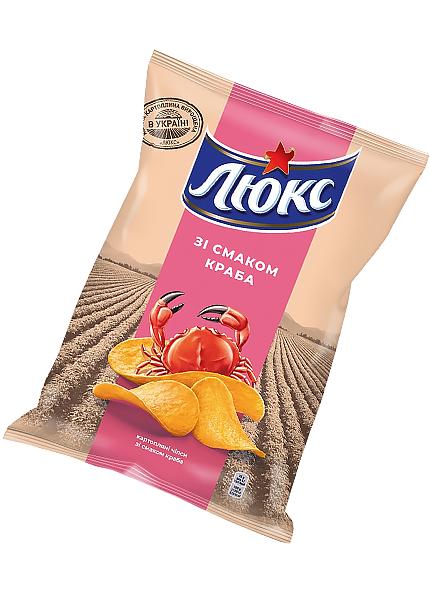 Чипсы «Люкс» со вкусом краба, 133г